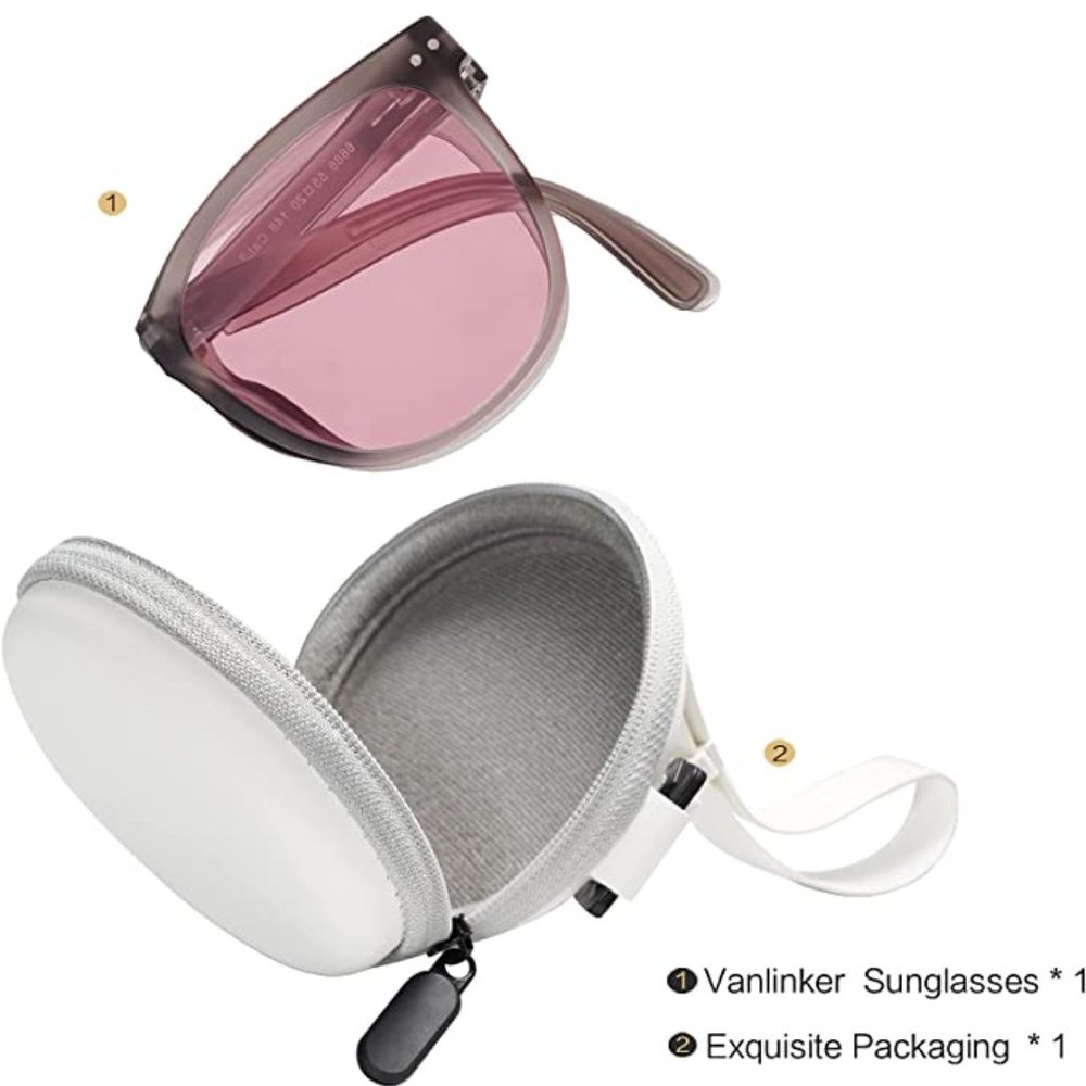 NEW Folding Air Cushion Sunglasses & Case UNISEX Foldable Polarized Anti-glare